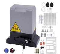 CLEADONG Actionneur de portail coulissant électrique 370 W | Jusqu'à 800 kg - Télécommande de 50 m - Base en alliage d'aluminium - Protection contre les surcharges - Capteur infrarouge