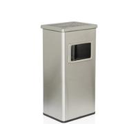CLEAN I | Cendrier sur pied 16L - Cendrier sur pied Argent