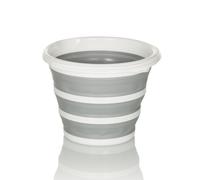 CLEAN SILR | 10 L - Conteneur pliable Gris / Blanc