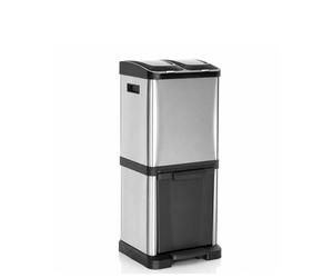 CLEAN VII | 2 x 8L | 1 x 16L - Poubelle Argent