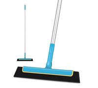 CleanHome Raclette de douche professionnelle à long manche pour nettoyer les taches d'eau sur les sols, les poils d'animaux, les portes de douche, les fenêtres, etc. CleanHome Raclette professionnelle