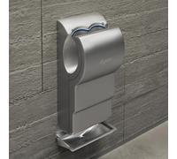 CLEANTEC Bundle avec Dyson Airblade dB AB14 et bac récupérateur en inox - sèche-mains robuste et anti-vandalisme pour sanitaires professionnels