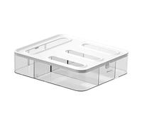 Clear Bag Dispenser - Ziplock Bag Storage Organizer, Kitchen Drawer Storage Solution, Bags Holder | Compatible Gallon Quart Sandwich Snack Variety Size Bags Home Organization System