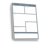 Clear Mind Concepts Agenda journalier A5, 100 feuilles détachables non datées, liste de tâches, organiseur de bureau pour la maison, le bureau, le travail et les études, bloc de tâches de productivité