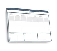 Clear Mind Concepts - Lot de 52 feuilles de papier 120 g/m² non daté pour la maison, le travail, le bureau, la productivité, la planification et l'organisation (paysage A3 de qualité supérieure)