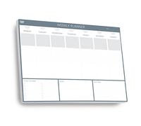 Clear Mind Concepts® Sous-main hebdomadaire 52 feuilles détachables A4 non datées Papier de qualité 120 g/m² Augmentez votre productivité et votre organisation