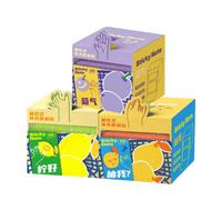 Clear Sticky Notes - 105 Sheets 3 Set, Glitter Animal Fruit Tabs