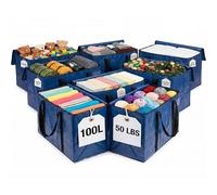 ClearSpace Lot de 8 grands sacs de déménagement ou de rangement robustes avec sangles de sac à dos, fermetures éclair et poignées - Parfaits pour les déménagements, les dortoirs universitaires, les