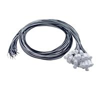 Cleiscry Lot de 20 douilles G4 - 20 cm - 100 cm - Douille en céramique - Douille G4 - Adaptateur pour ampoule LED/halogène/quartz - Pour la maison et l'industrie (blanc, 80 cm de long)