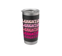 Clementine Name Minimalist Design Gobelet isotherme en acier inoxydable double paroi