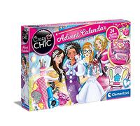 Clementoni - 18673 - Crazy Chic - Calendrier de l'avent - Calendrier Enfant Fille, Calendrier de l’Avent 2021 de Noël avec 24 Surprises, Jouet de l'avent 2021, Cadeau Fille 7 Ans