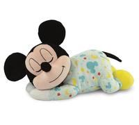 Clementoni Peluche relaxante Mickey Ultra Douce – Sons et lumière – Dès la naissance