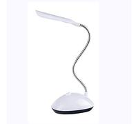 Clenp Lampe De Bureau à LED, Protection des Yeux Rotative à 360 Degrés, Lampe De Lecture pour Enfants, Lampe De Bureau à LED pour étude, Chambre, Bureau, Etc. Blanc