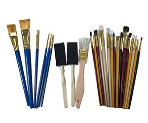 CLEOPATRE - 260162 - Lot de 25 pinceaux et brosses Artiste