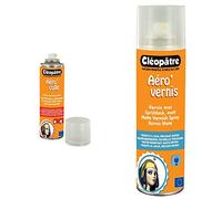 Cléopâtre - ACP250 - Aero'Colle - Aérosol de Colle permanent - 250 ml & AVM250 - Aéro'Vernis - Aérosol de Vernis Mat - 250 ml