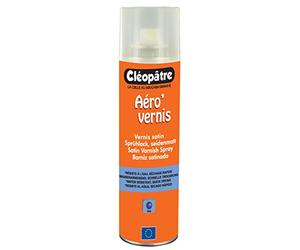 Cléopâtre - AVS250 - Aéro'Vernis - Aérosol de Vernis Satin Transparent - 250 ml, BLANC, 21 x 16 x 18 cm