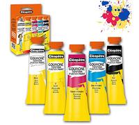 Cléopâtre Peinture gouache Nefertari Premium BL5PGN10 – Assortiment de couleurs – 5 tubes x 10 ml