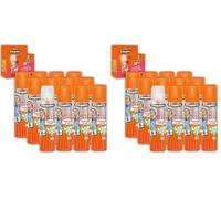 CLEOPATRE Boîte de 12 bâtons de colle TRANSPARENTE Adhésive plastique recy n format 8 gr (Lot de 2)