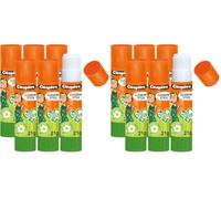 CLEOPATRE - Boîte de 6 bâtons de colle formulée à base d'amidon en 21 gr - Naturel Sans Solvant - Idéal pour Écoles, Papeterie, Bureau, Fournitures Scolaires (Lot de 2)