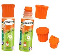 Colle scolaire cléopâtre cléobio liquide forte prise différée etendeur mousse rechargeable flacon 25g