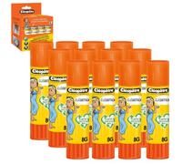 CLEOPATRE - Cléo'Stick - Boîte de 12 Bâtons de Colle, Plastique Recyclé - Sans Solvant - Tubes de Colle 8g - Idéal pour École, Bureau, Fournitures Scolaires