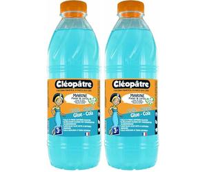 Cléopâtre - CMC1L - Marine - Flacon de Recharge de Colle bleutée 1 kg (Lot de 2)