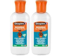 CLEOPATRE - Colle Mosaïque Cléo’Saïc 100g - Transparente et Durable - Fabrication Française (Lot de 2)