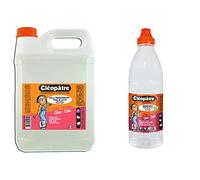 Cléopâtre - CT5L - Colle transparente - Bidon de 5 kg & AD1L - Flacon de Recharge de Colle transparente forte 1 L
