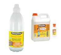 Cléopâtre - LCC1-1000 - Vernis Colle brillant - Flacon 1 kg 8 x 8 x 27 cm Blanc & Colle blanche vinylique au format de 2 kg + 1 flacon de 100gr rechargeable