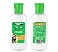 Cléopâtre - LCC2-100X - Cléocol - Colle Blanche tous supports poreux avec Embout biberon - Flacon 100 g, Transparent, 4,5 x 2,8 x 13 cm