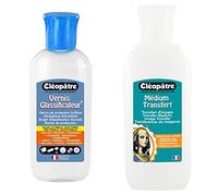 Cléopâtre - LCC3-100X - Vernis glassificateur - Flacon 100 g & LCC7-100X - Médium Transfert Transparent - Flacon 100 g