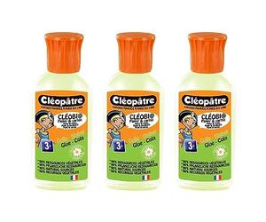 CLÉOPÂTRE Lot de 3 Colles végétale "Cléobio" en 55 gr avec embout étendeur