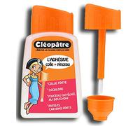 Cléopâtre Colle forte transparente adhésive – Lot de 3, 80 gr avec pinceau incorporé