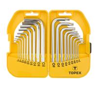 Clés hexagonales et torx, jeu de 18 pièces.