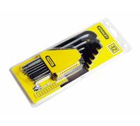 Stanley 0-69-257 Jeu de 12 clés mâles a tete sphérique (1/16"-3/8")