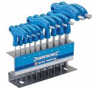 cles males 6 pans allen btr metriques poignee t - Silverline G