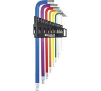 Clés mâles coudées hexagonales extra longues de 1,5 à 10mm - étui de 9 pcs DRAKKAR TOOLS - 68422