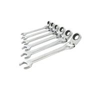 cles mixtes a cliquet,articulees inclinables, 6 cles de 8 a 17 -