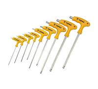 Topex Jeu de clés Torx T10-T50 – 9 pièces, acier au chrome-vanadium, poignées ergonomiques