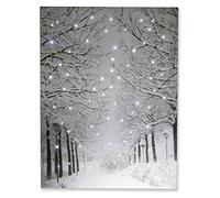 Clever Creations Poster lumineux sur toile avec éclairage LED lumineux - 40 x 29,8 cm - Taille parfaite pour la maison, le salon, le bureau ou la salle de limenté par piles