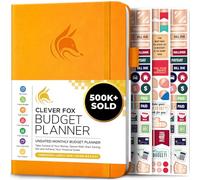 Clever Fox Budget Planner - Cahier des dépenses. Journal de budgétisation mensuel, planificateur financier et livre de comptes pour prendre le contrôle de votre argent. Non daté (Jaune, A5)