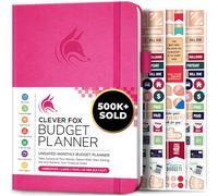 Clever Fox Budget Planner - Cahier des dépenses. Journal de budgétisation mensuel, planificateur financier et livre de comptes pour prendre le contrôle de votre argent. Non daté (Rose Vif, A5)