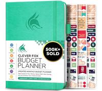 Clever Fox Budget Planner - Cahier des dépenses. Journal de budgétisation mensuel, planificateur financier et livre de comptes pour prendre le contrôle de votre argent. Non daté (Émeraude, A5)