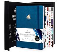 Clever Fox Planificateur Edition Premium - Agenda Hebdomadaire et Mensuel - Augmenter la Productivité et Atteindre vos Objectifs - Organiseur - Non Daté, A5, Dure 1 An - Bleu Mystique