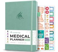 Clever Fox Planificateur médical compact A5 sur 12 mois - Carnet médical, journal de santé, journal de bien-être et journal de bord pour suivre la santé - Journal médical d'auto-soins - 12 mois, non