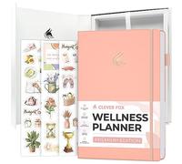 Clever Fox Wellness Planner Premium - Journal quotidien pour soutenir la santé, la nutrition et l'exercice, journal de vie saine avec suivi des repas, des exercices et des habitudes, dure 3 mois