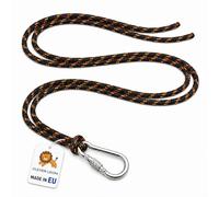 Clever Leon Lot de 2 Cordes de Fixation pour Hamac et Fauteuil Suspendu 4 m avec 2 Mousquetons de Sécurité Corde Polypropylène Résistante UV et Intempéries Jusqu à 360 kg par Corde