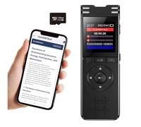 CleverTalk SmartRec Enregistreur vocal avec IA | Activation vocale et protection par mot de passe | 128 Go | App mobile, Mac, Windows et Web | Cloud européen GDPR | Audio HD 1536 kbps | USB-C