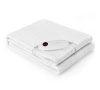 Clevich Couverture Chauffante 100W Matelas Chauffant Lavable en Machine pour Lits Simples avec Arrêt Automatique de 8 Heures, 6 Niveaux de Température, Contrôleur Détachable (193 x 91 cm)