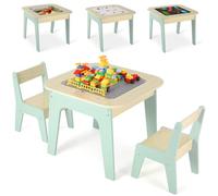 Clevich Table pour Enfant avec 2 PCS Chaises, Ensemble de Bureau et Chaises